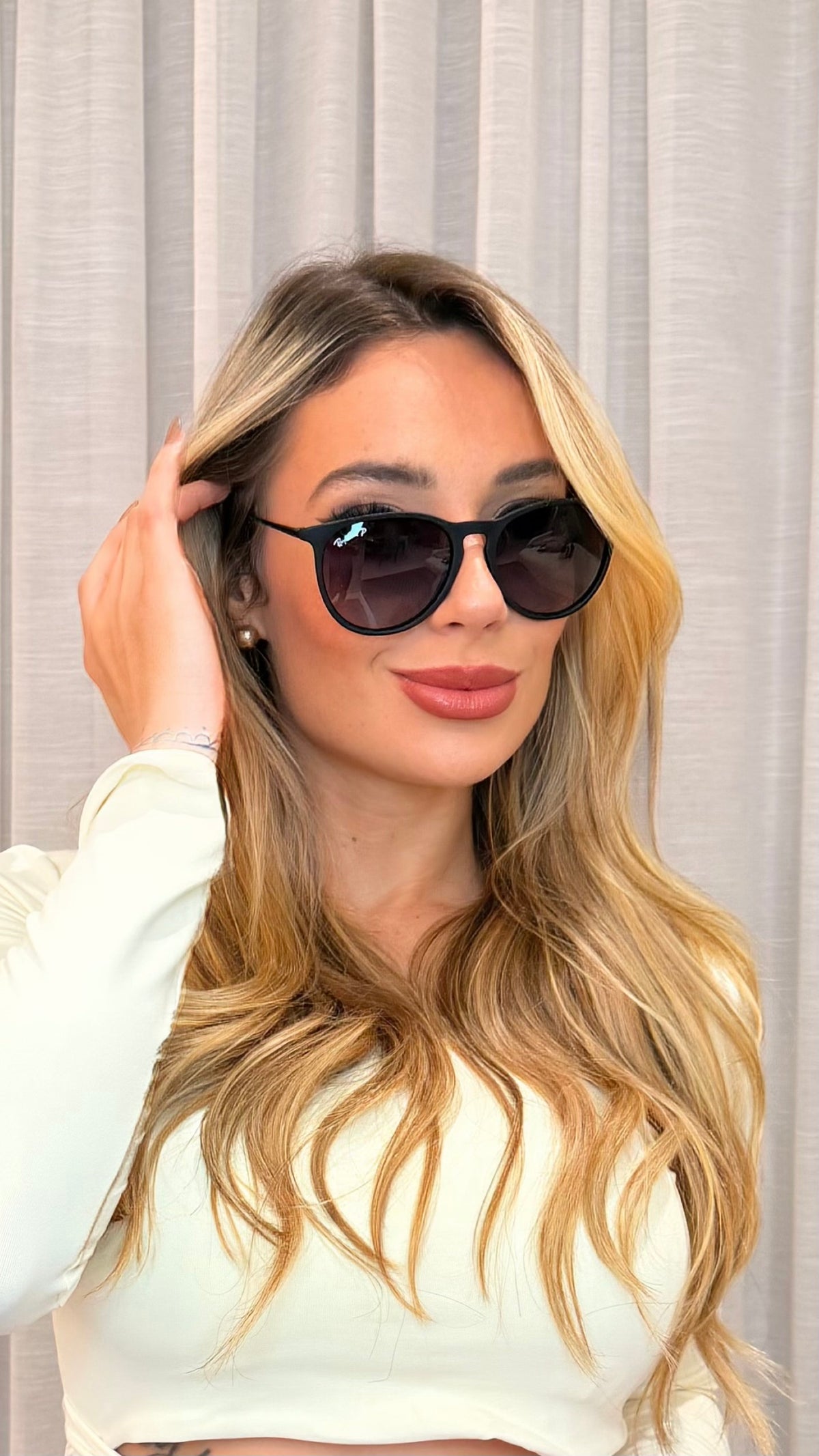 Óculos de Sol Ray-Ban P Erika Preto Fosco