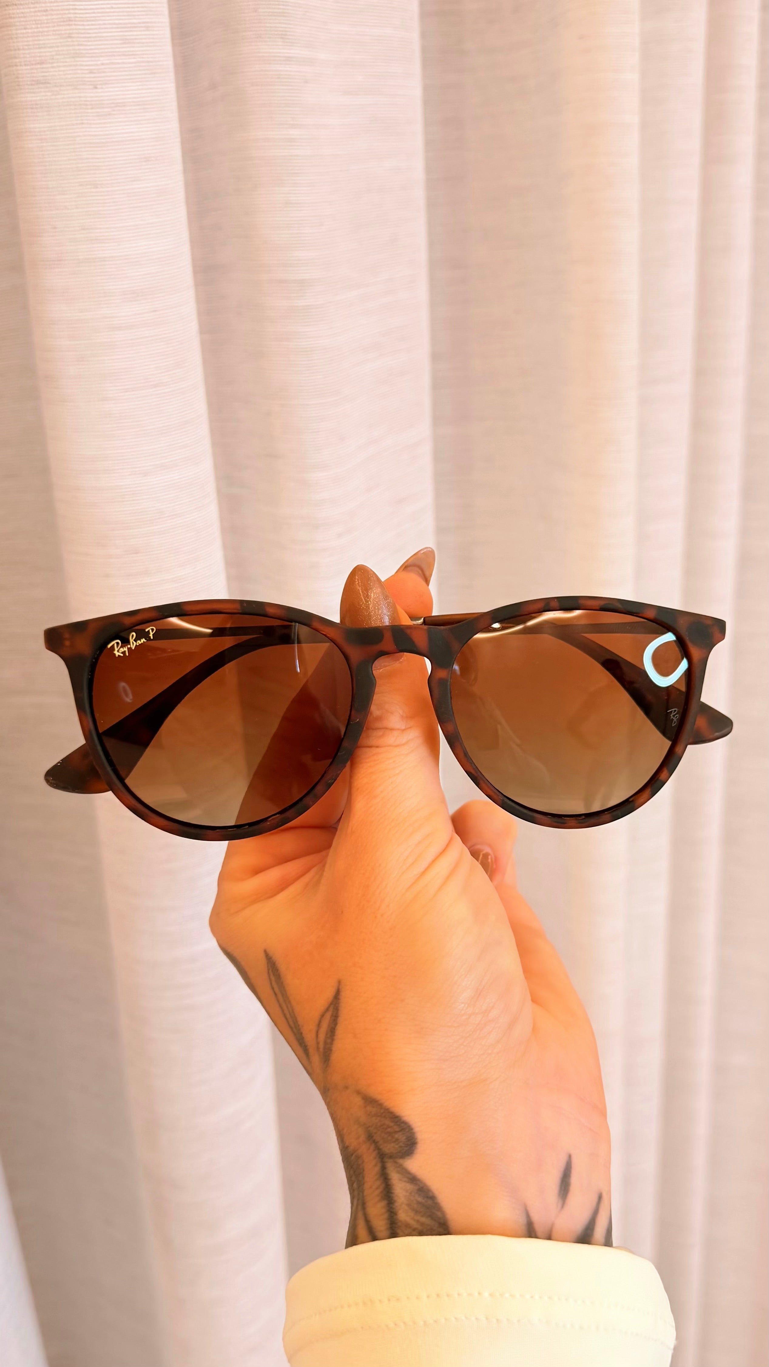 Óculos de Sol Ray-Ban 2180 Redondo Polarizado Tartaruga