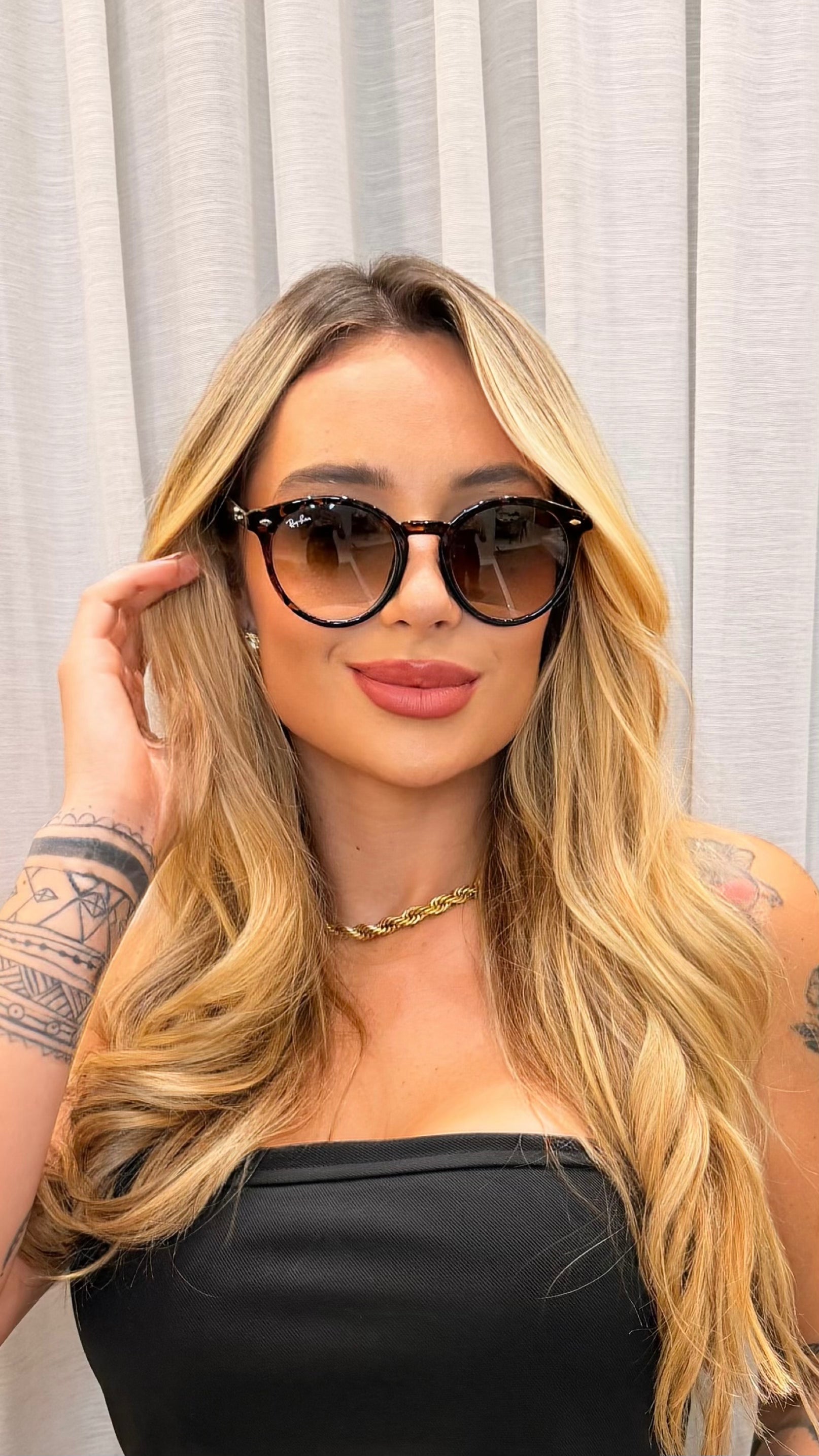 Óculos de Sol Ray-Ban RB2180 Redondo Marrom Unissex