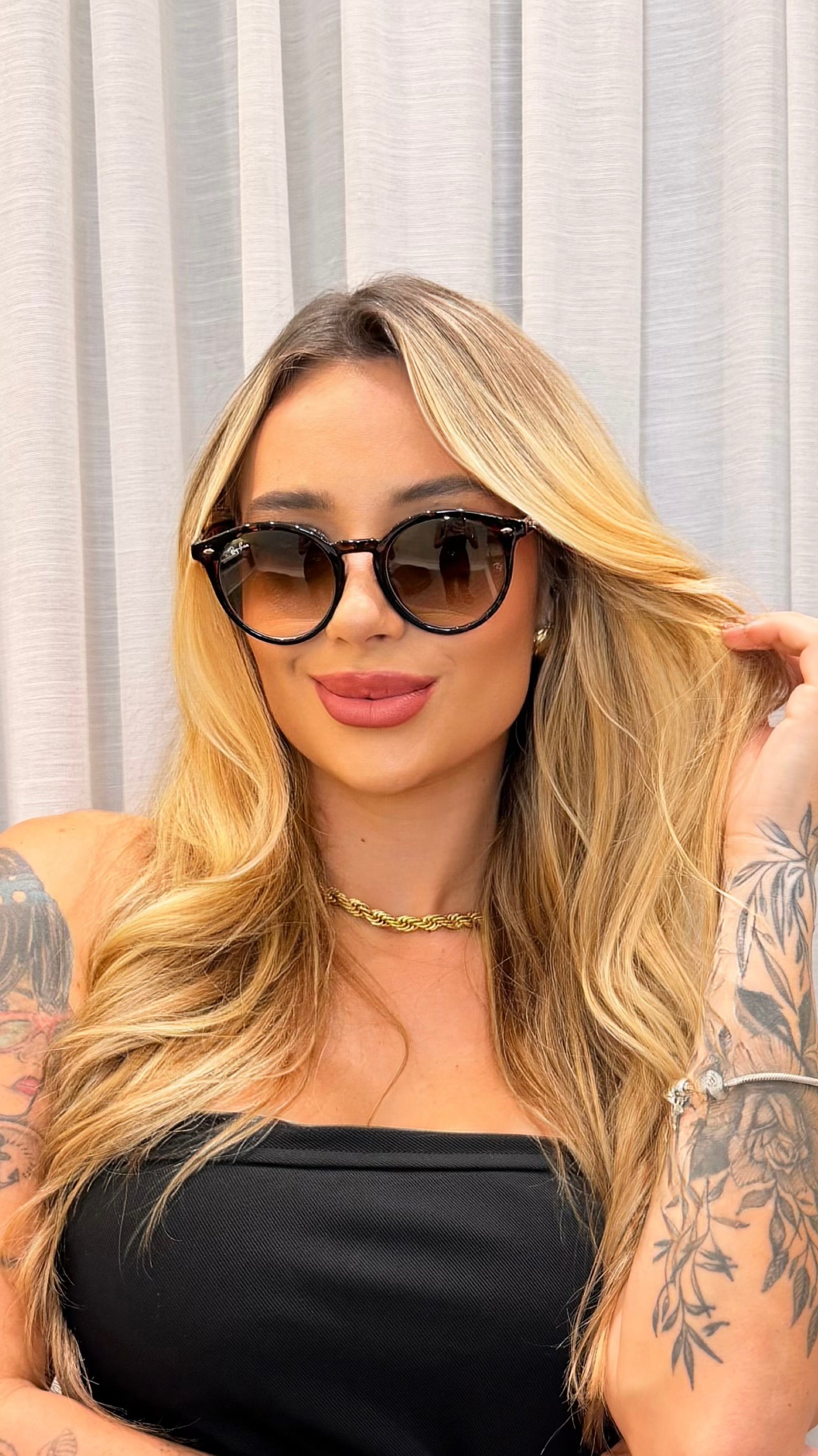 Óculos de Sol Ray-Ban RB2180 Redondo Marrom Unissex