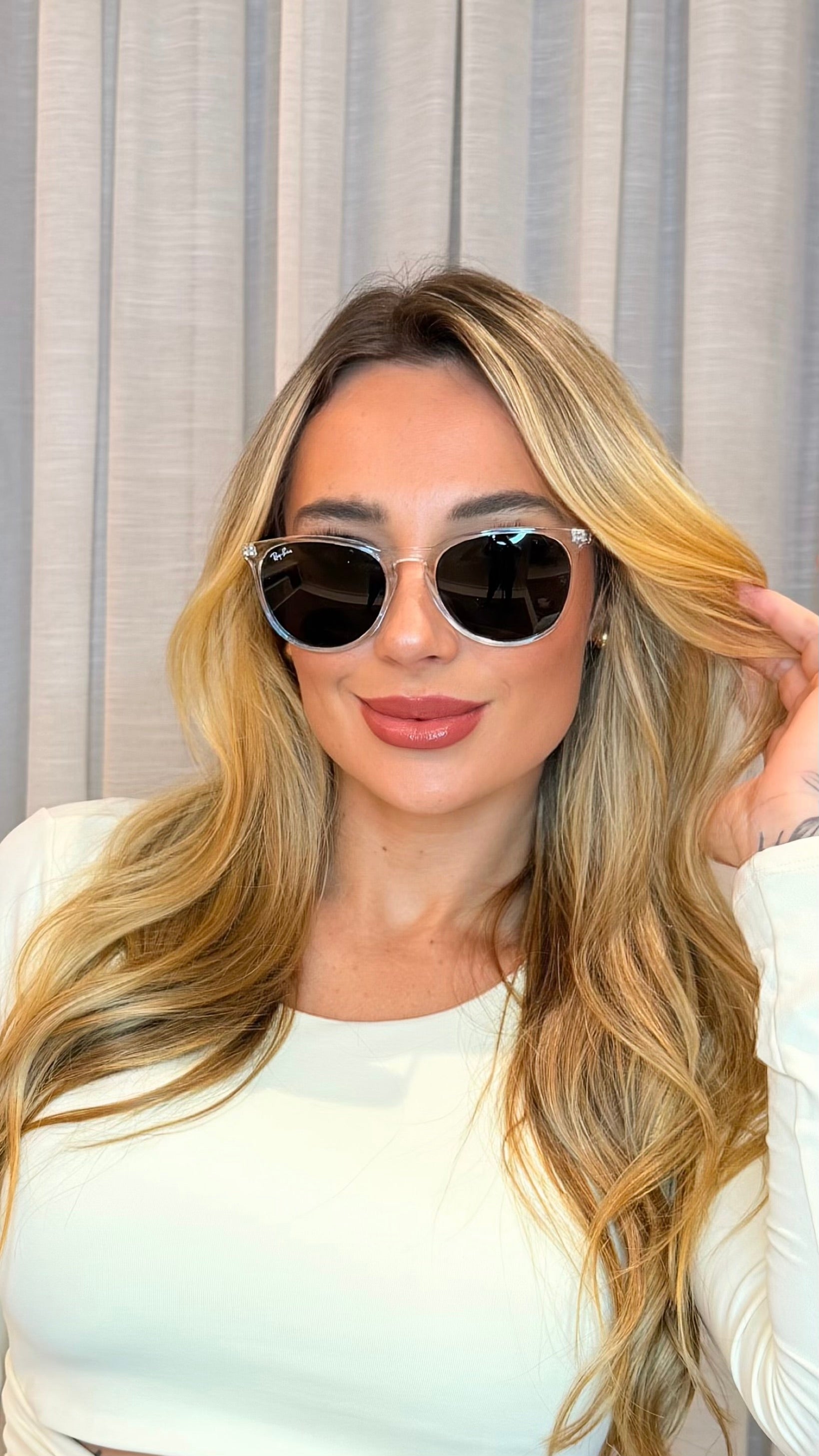 Óculos de Sol Ray-Ban Transparente Lente Verde G15
