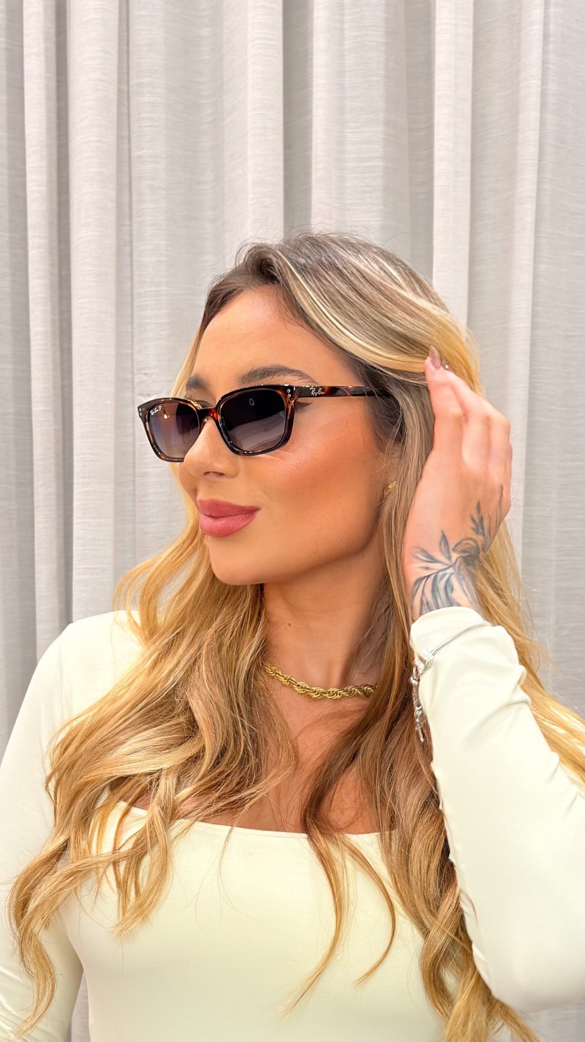 Óculos de Sol Ray-Ban Zaya Tartaruga Polarizado