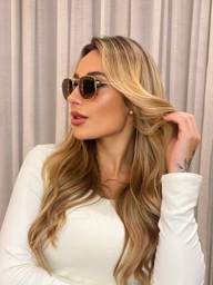 Óculos de Sol Ray-Ban Hexagonal Dourado Degradê