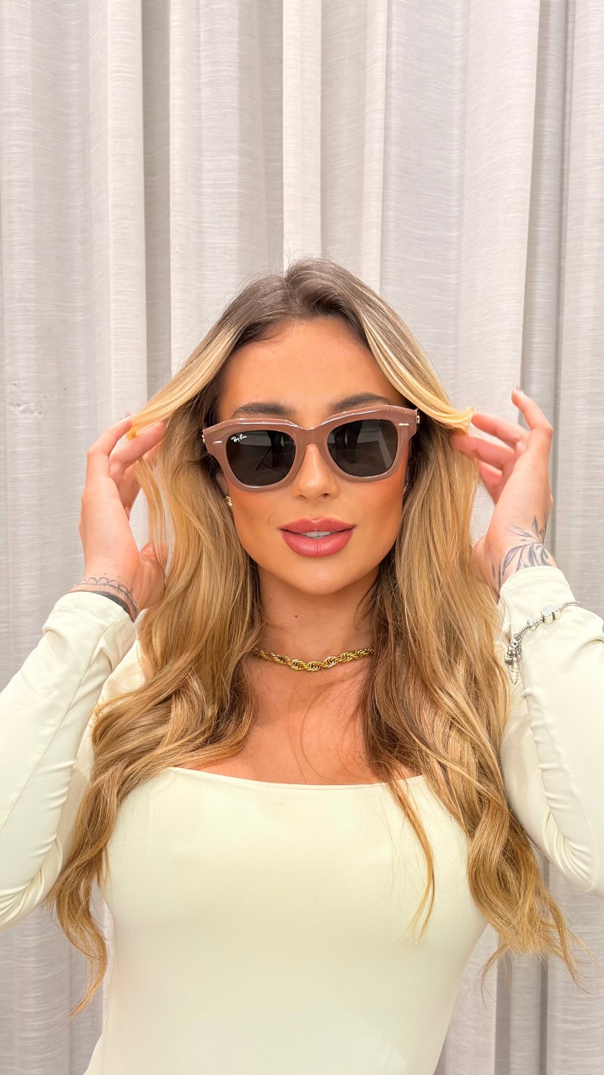 Óculos de Sol Ray-Ban Wayfarer Rosé
