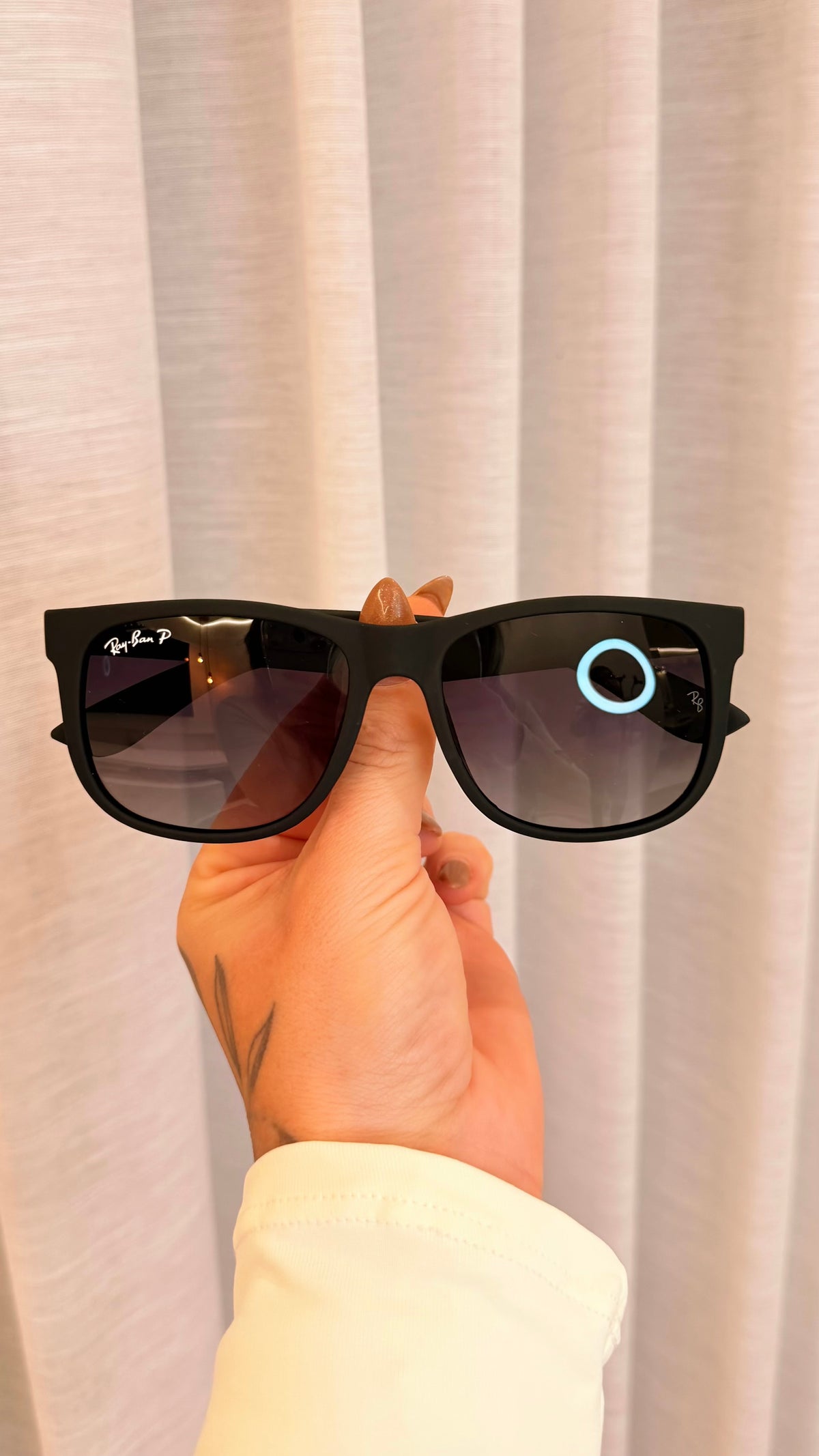 Óculos de Sol Ray-Ban Justin Preto Polarizado