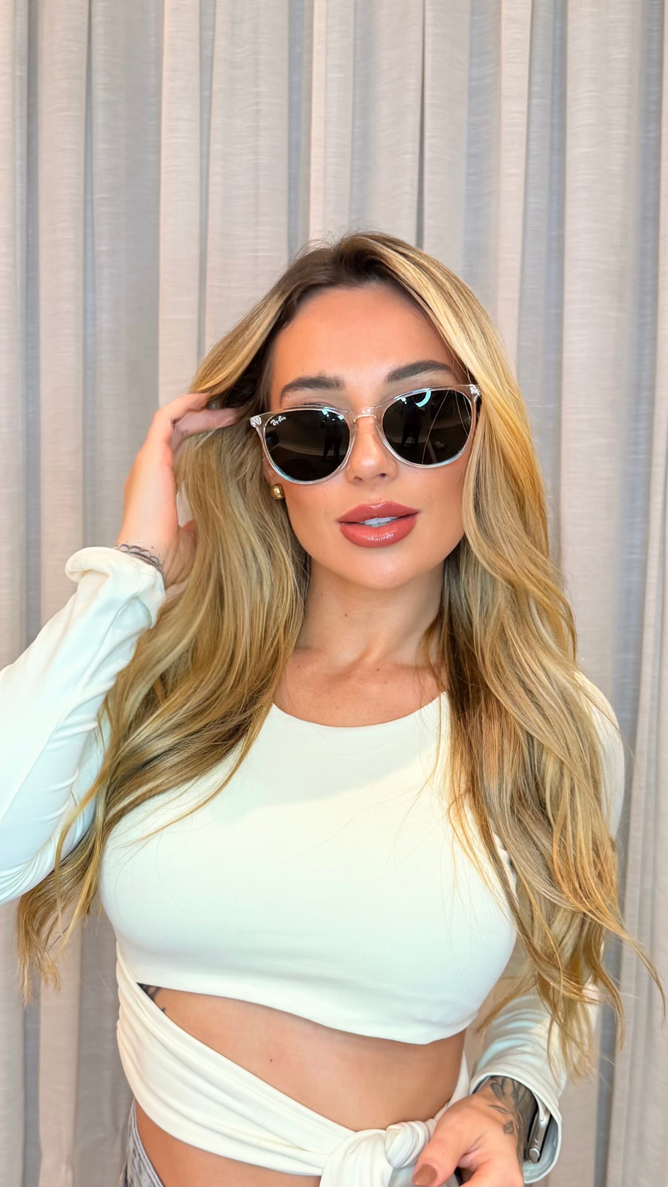 Óculos de Sol Ray-Ban Transparente Lente Verde G15
