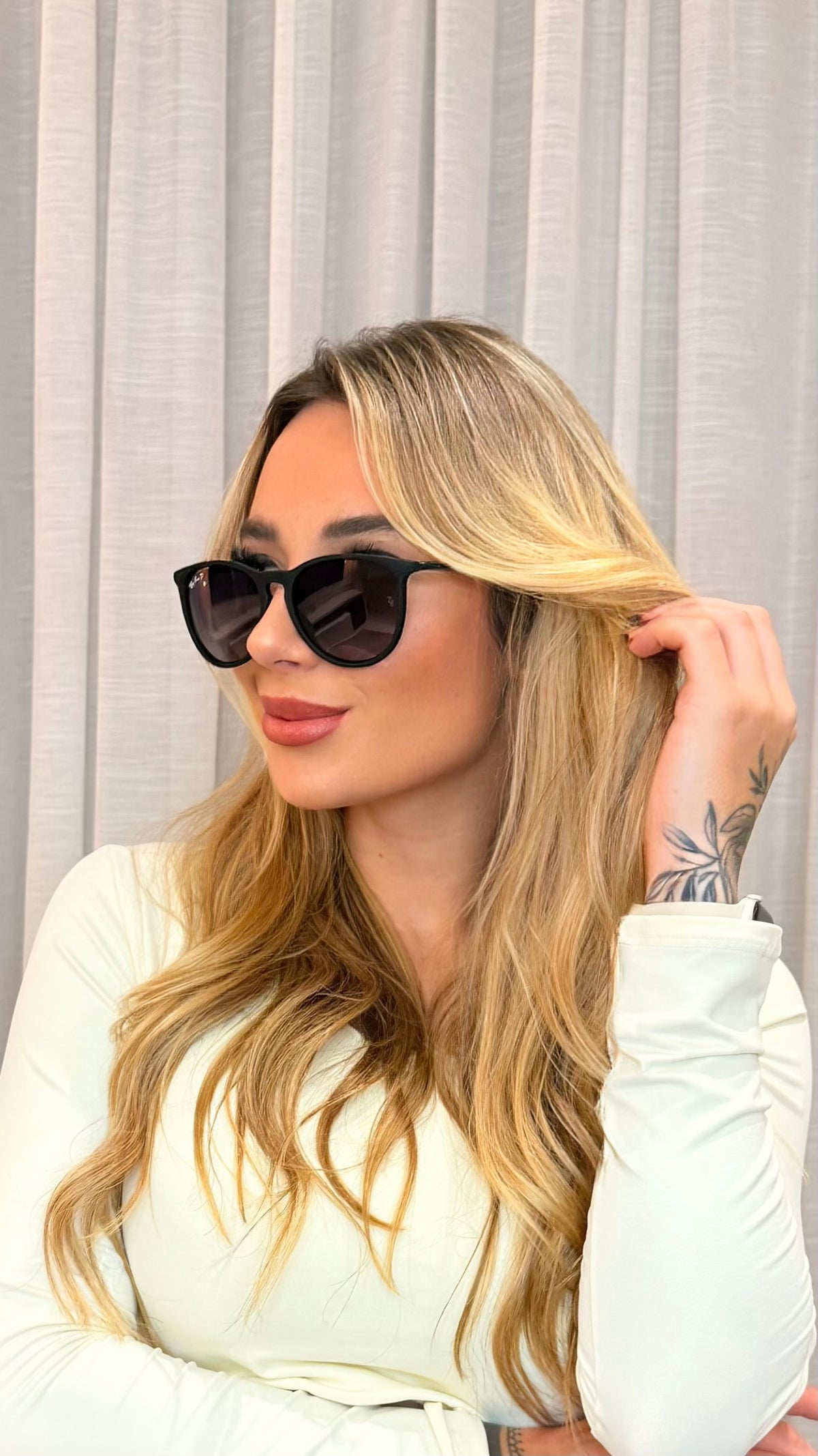 Óculos de Sol Ray-Ban P Erika Preto Fosco