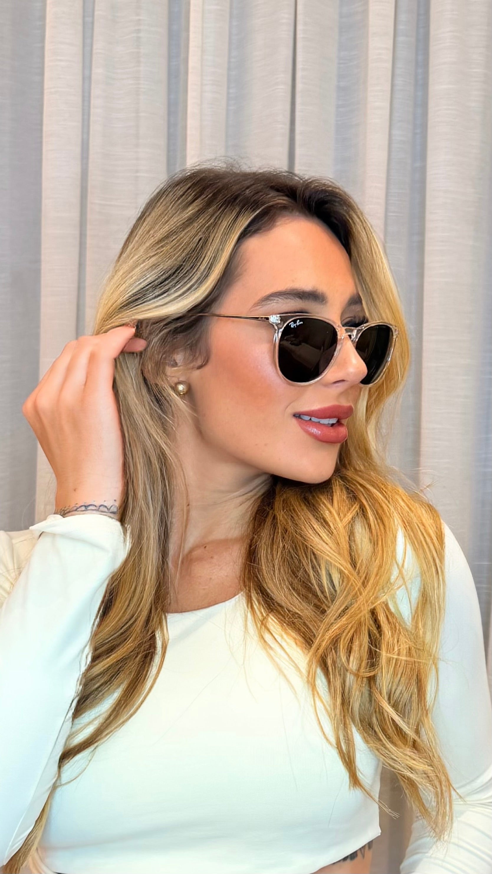 Óculos de Sol Ray-Ban Transparente Lente Verde G15