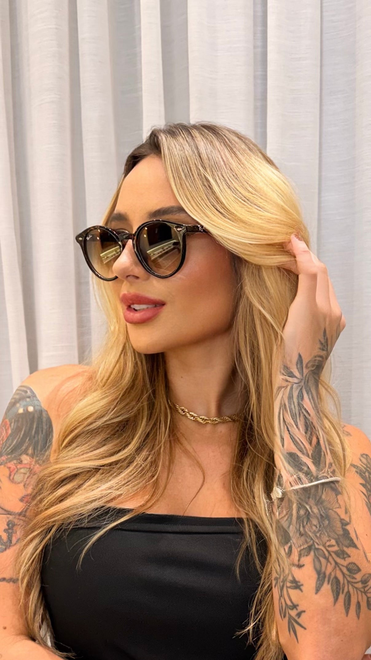 Óculos de Sol Ray-Ban RB2180 Redondo Marrom Unissex