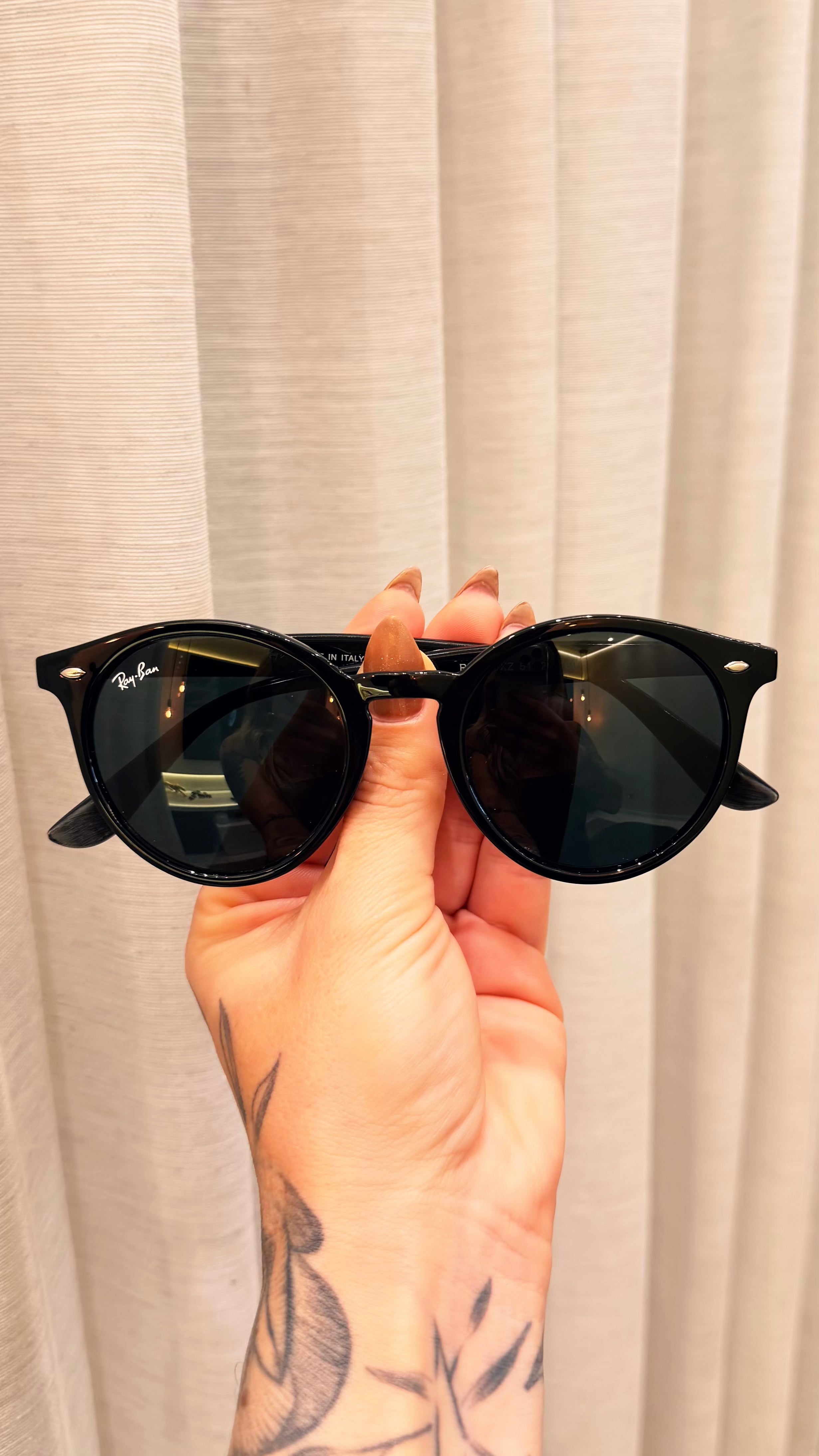 Óculos de Sol Ray-Ban RB2180 Redondo preto Unissex