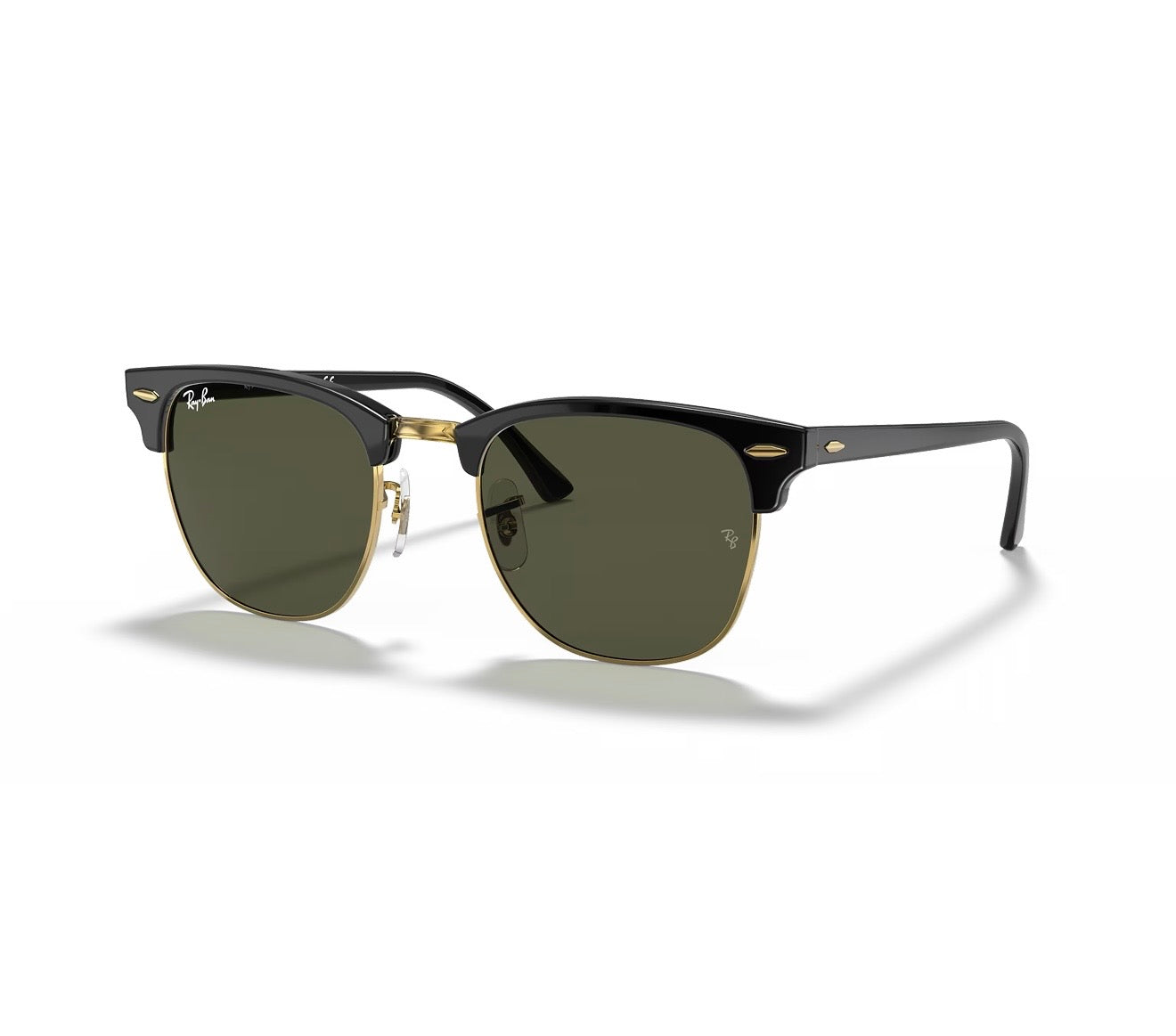 Óculos de Sol Ray-Ban Clubmaster Clássico Preto e Dourado