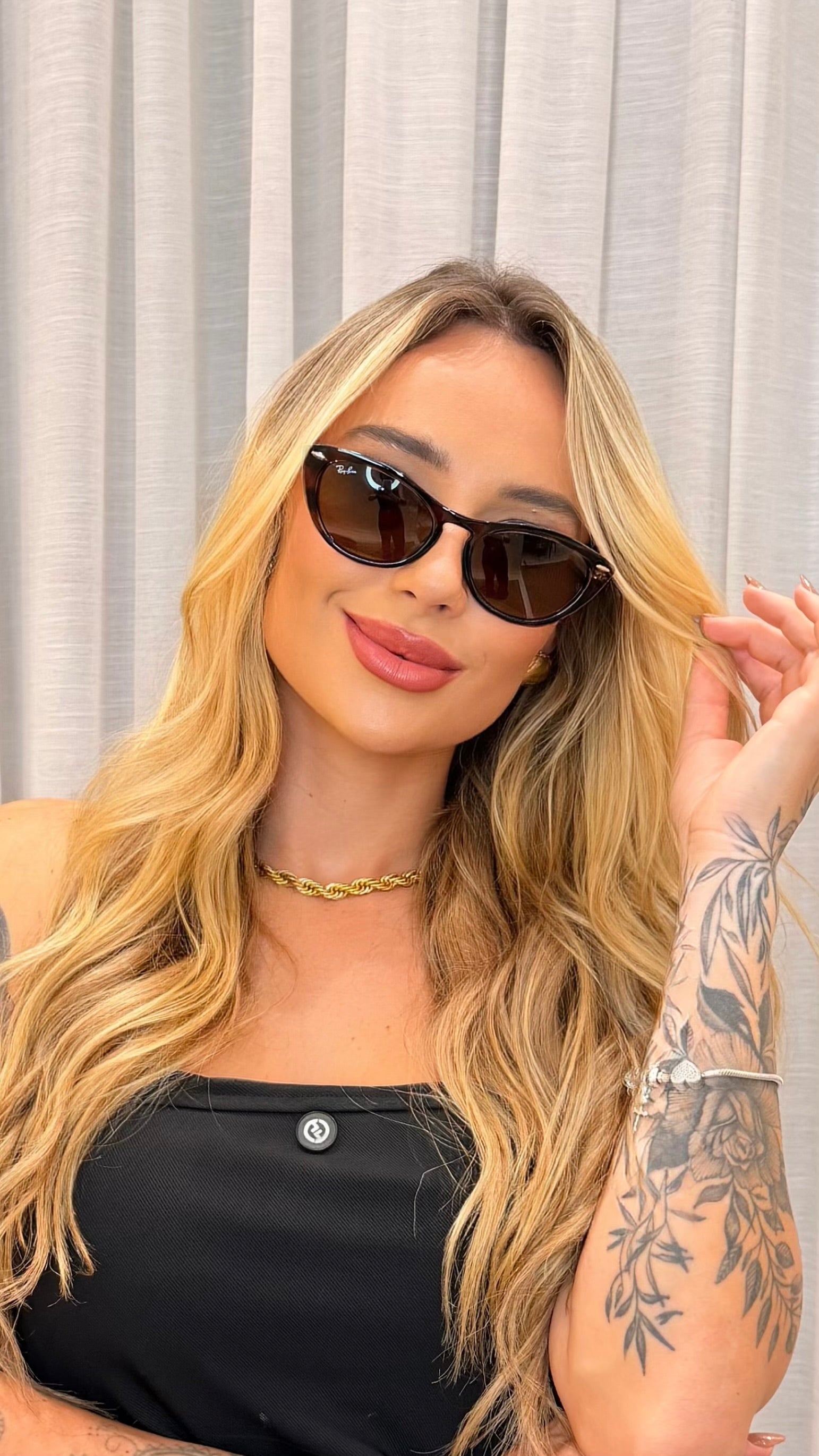 Óculos de Sol Ray-Ban Nina Marrom Clássico G-15