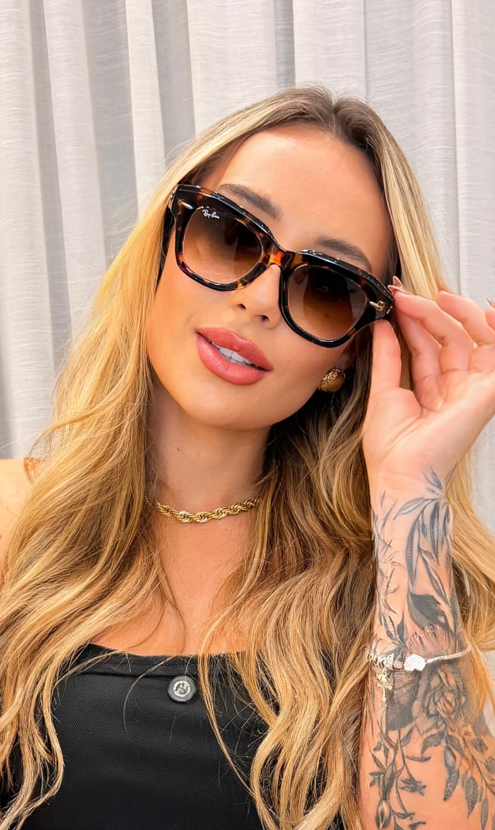 Óculos de Sol Ray-Ban 2186 Tortoise Marrom Clássico G-15