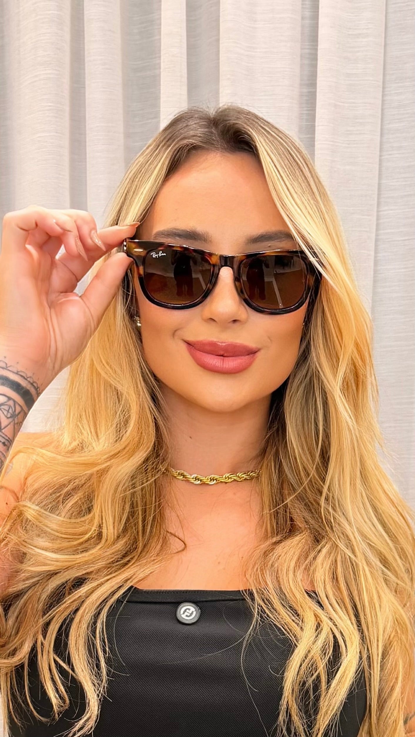 Óculos de Sol Ray-Ban Wayfarer Marrom Clássico G-15