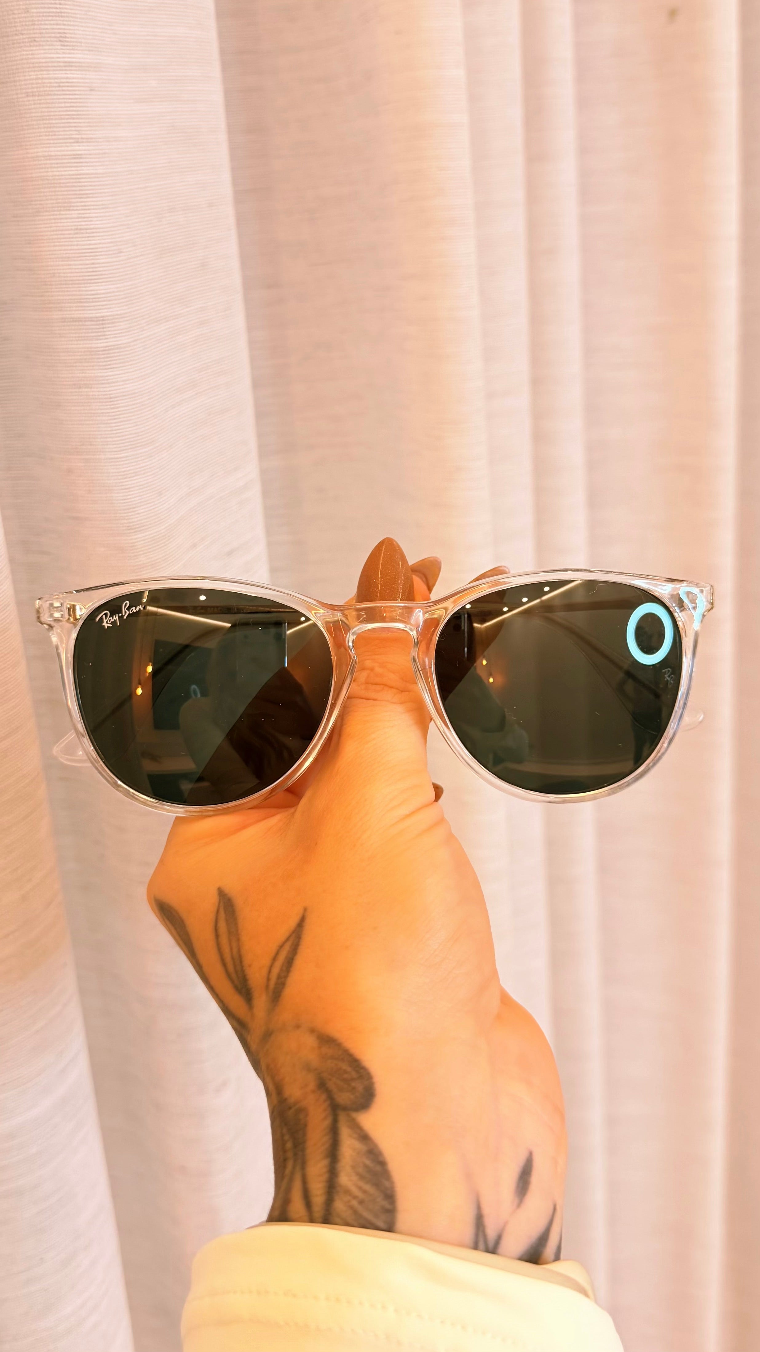 Óculos de Sol Ray-Ban Transparente Lente Verde G15