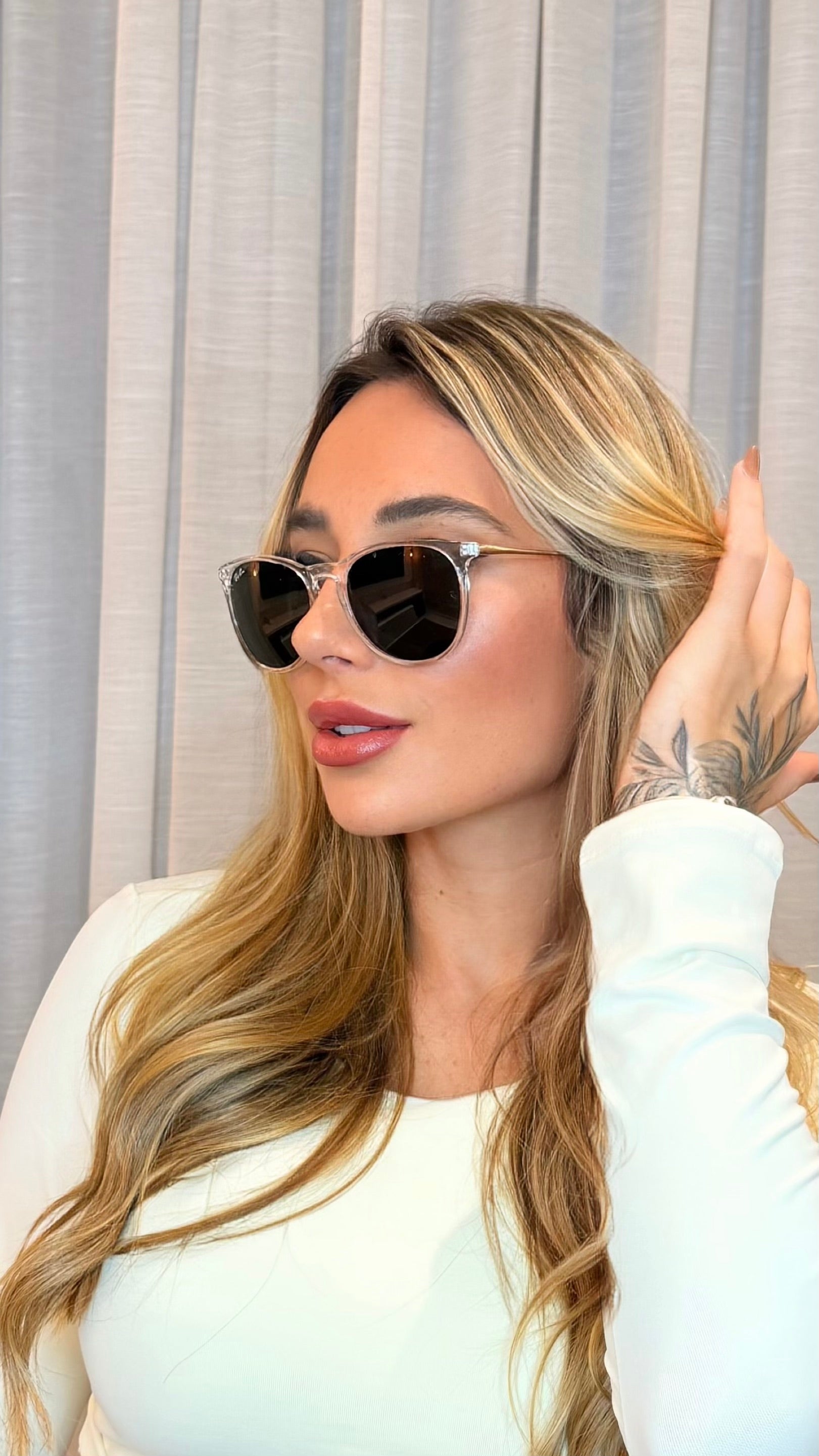 Óculos de Sol Ray-Ban Transparente Lente Verde G15