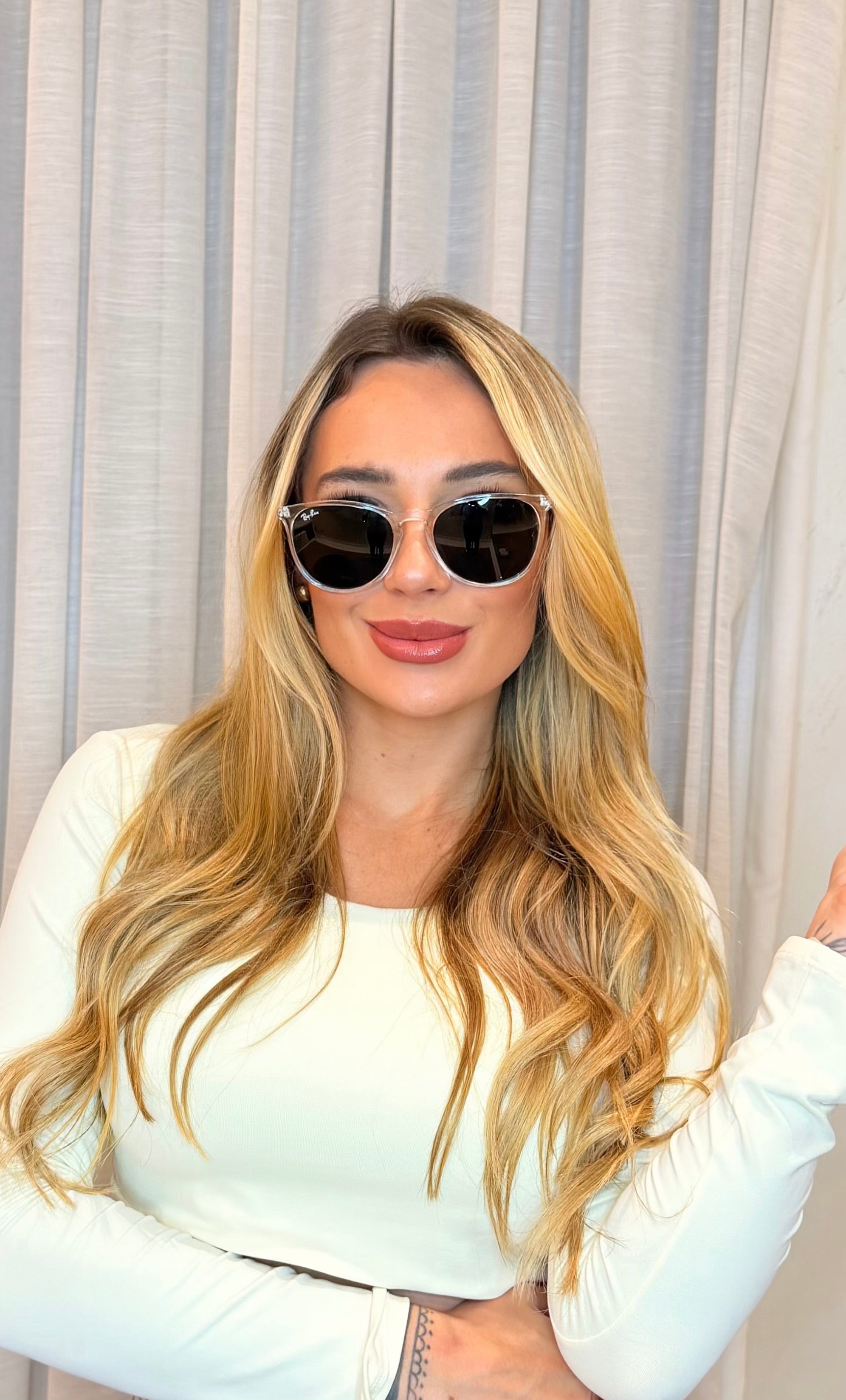 Óculos de Sol Ray-Ban Transparente Lente Verde G15